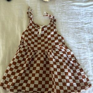 Rylee and cru swing dress with tie shoulders